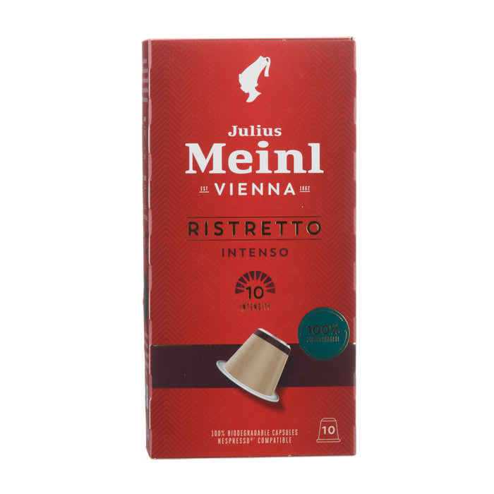 Julius Meinl Ristretto Intenso - 10 Pieces Biodegradable - Nespresso Compatible Capsules