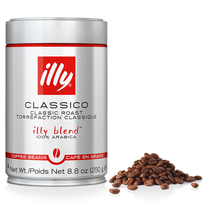 Illy Intenso Roasted Coffee Beans, Dark Roast - 250g