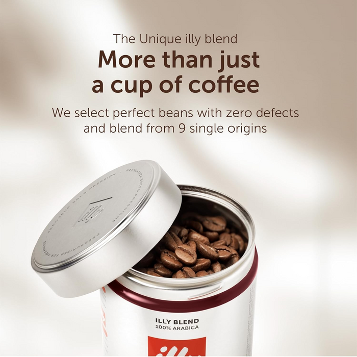Illy Intenso Roasted Coffee Beans, Dark Roast - 250g