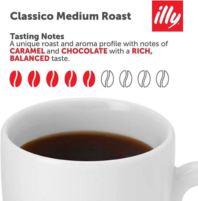 illy E.S.E Classico Coffee Pods Medium Roast 18 Pods Each