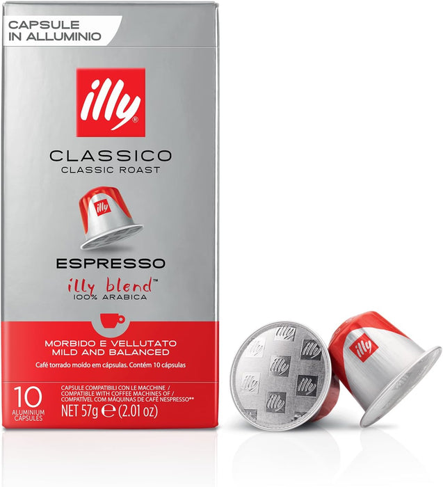 Espresso Classico Roast Coffee - Compatible Capsules (Pack of 4)