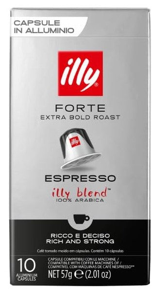 Illy Espresso Forte- Extra Bold Roast - Nespresso Compatible Capsules