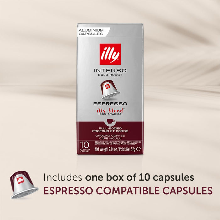 Illy Espresso Intenso- Dark Roast - Nespresso Compatible Capsules