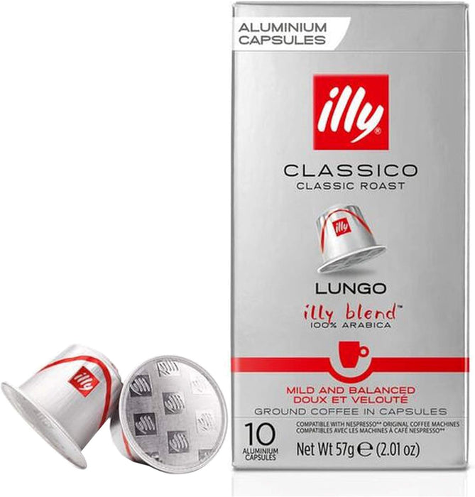 Illy Classico Lungo - Medium Roast - Nespresso Compatible Capsules